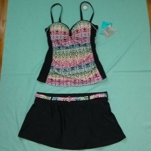 Swimsuit Sz S 4-6 Padded Top L 14-16 Bottom